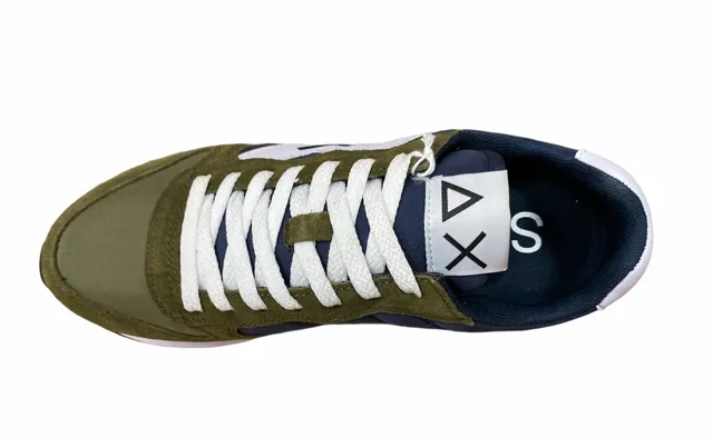 Sun68 scarpa sneakers da uomo Jaki Bicolor Z31111 19 militare