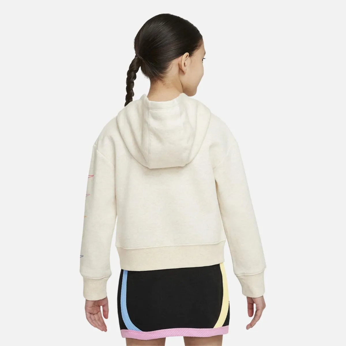 Sweat Capuche Nike Sportswear Enfant - Beige/Rose