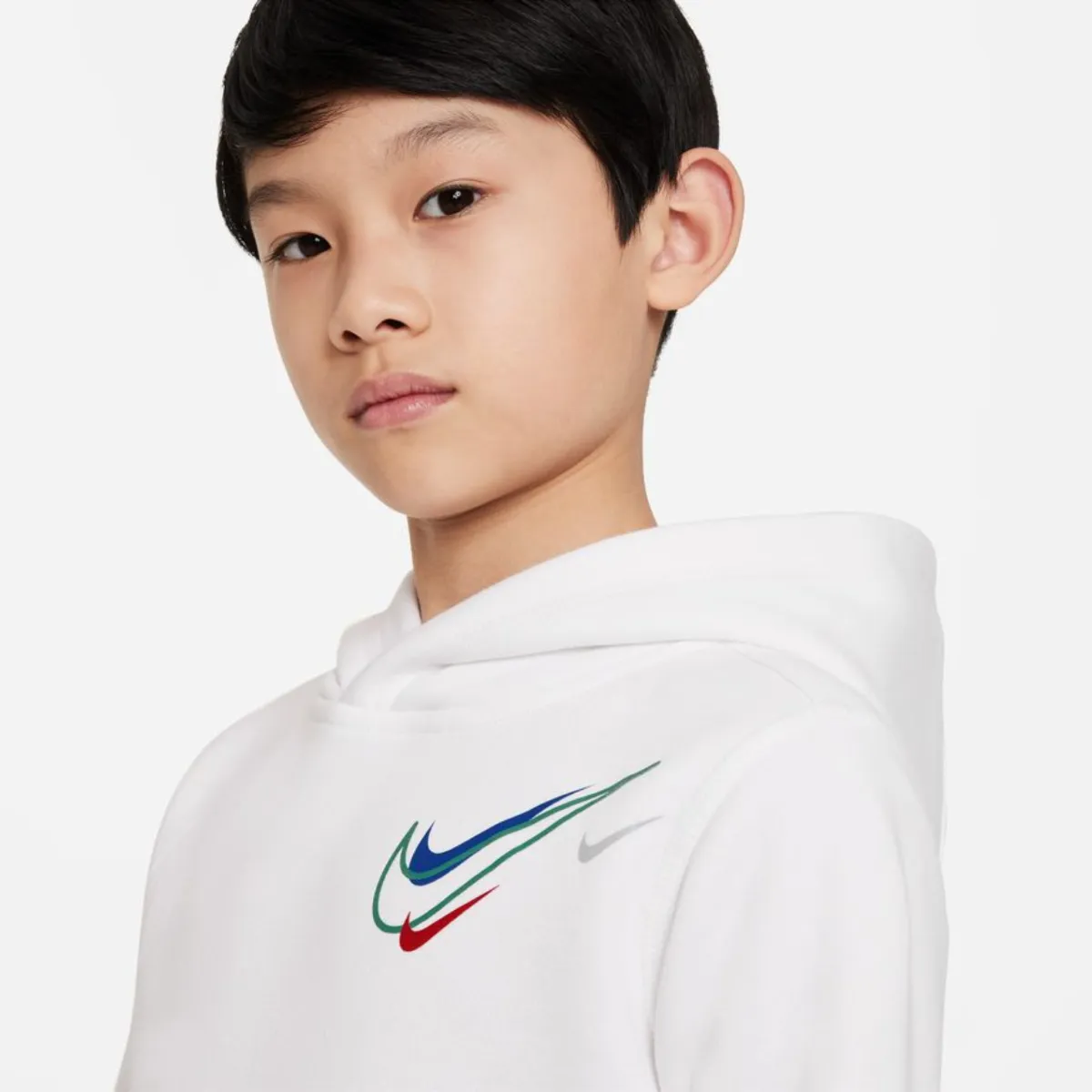 Sweat à Capuche Nike Tech Fleece Junior - Blanc