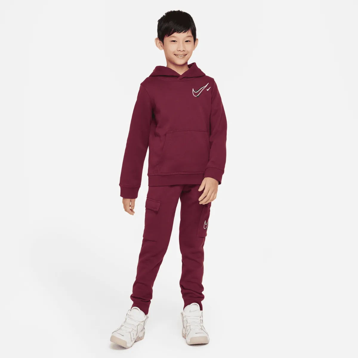 Sweat à Capuche Nike Tech Fleece Junior - Bordeaux