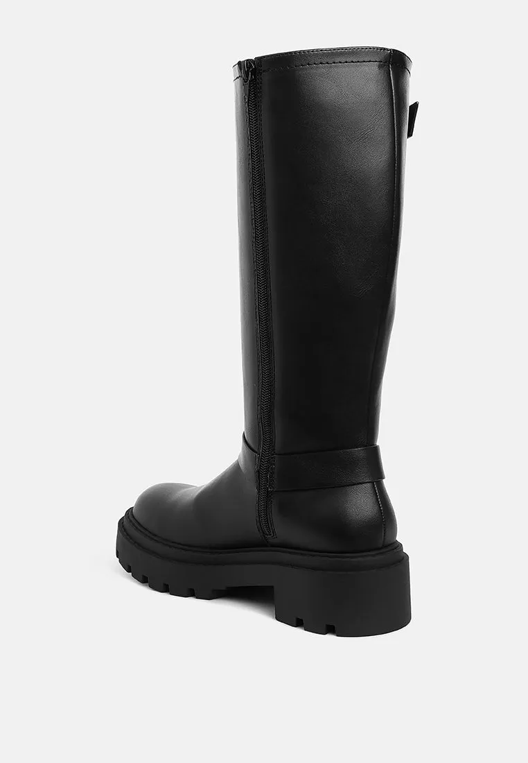 Taimen Harnes Detail Long Boots