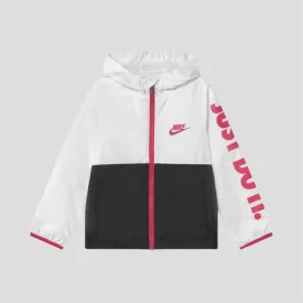 Veste Capuche Nike Enfant - Blanc/Noir/Rose