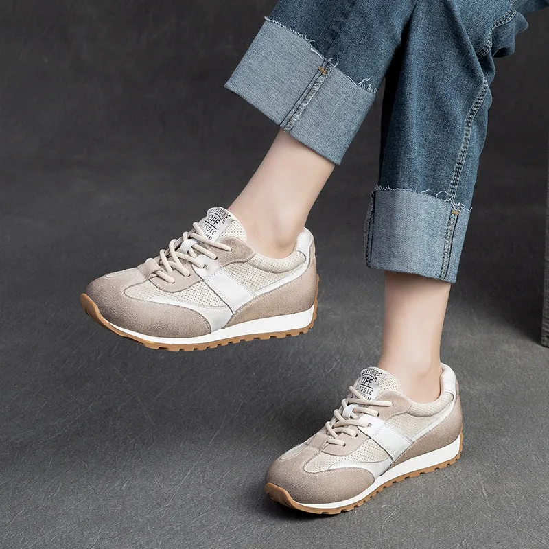 Women Fashion Breathable Leather Casual Shoes