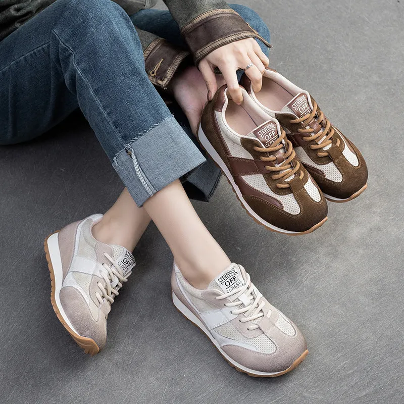 Women Fashion Breathable Leather Casual Shoes