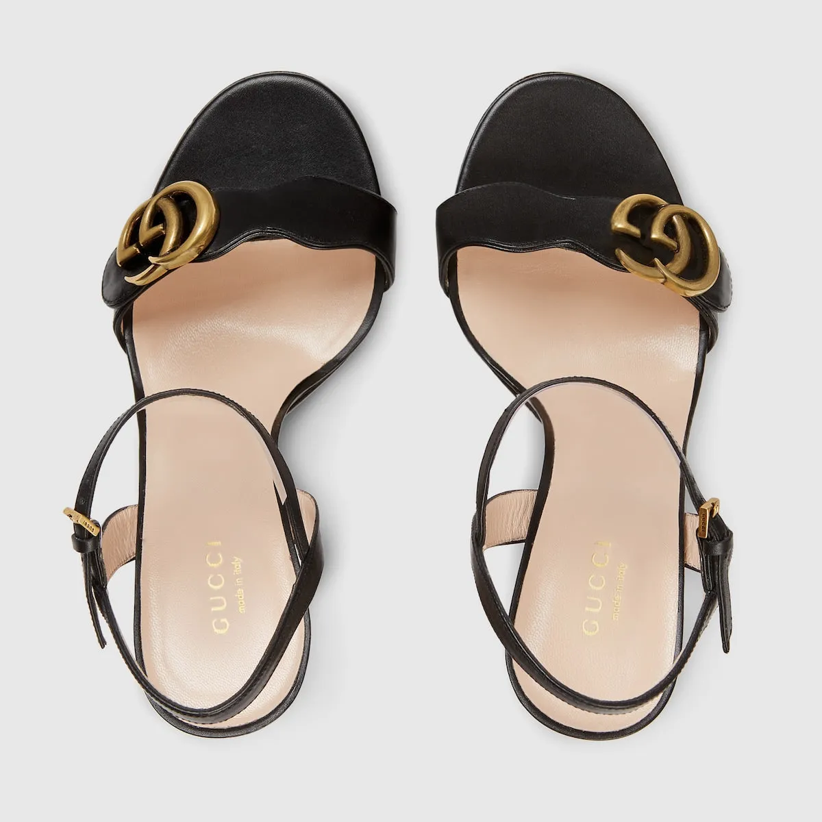 Women's ankle sandal with Double G