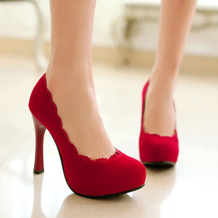 Women's High Heel Platform Pumps