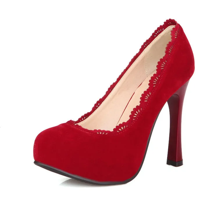 Women's High Heel Platform Pumps