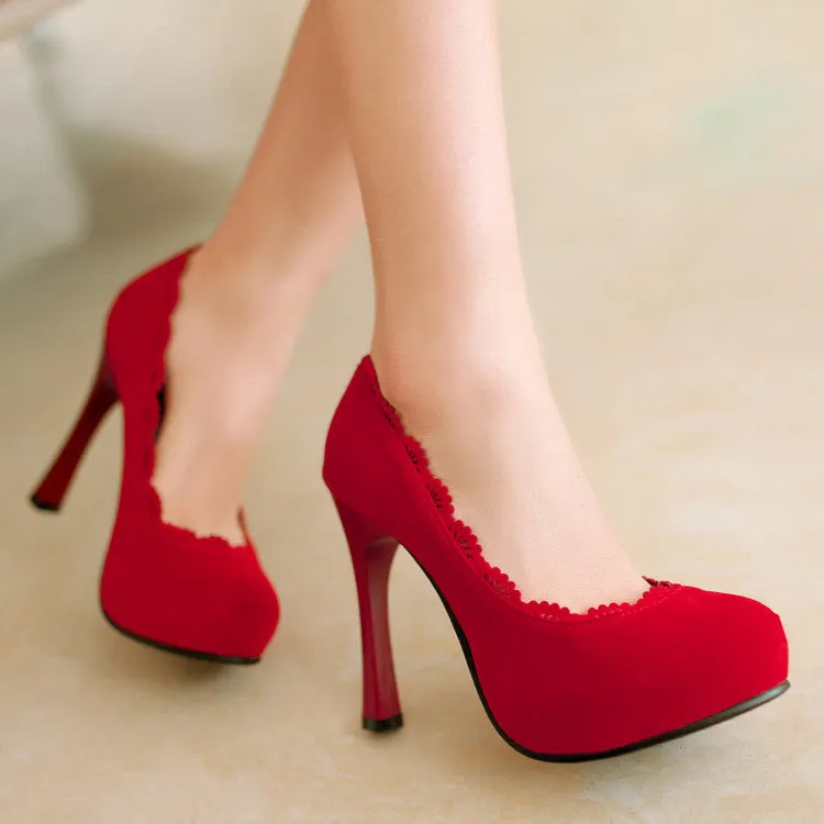 Women's High Heel Platform Pumps