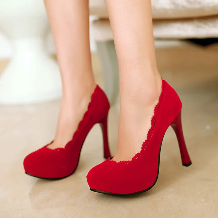 Women's High Heel Platform Pumps