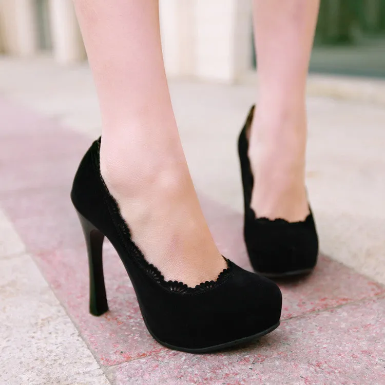 Women's High Heel Platform Pumps