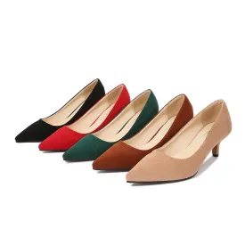 Women's Pointed Toe Shallow Stiletto Heel Pumps