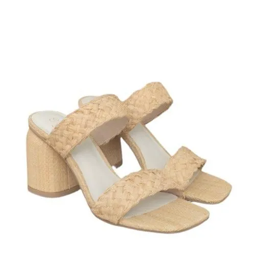 Womens Shoes Style No. Kayla - Raffia Sandal Heel